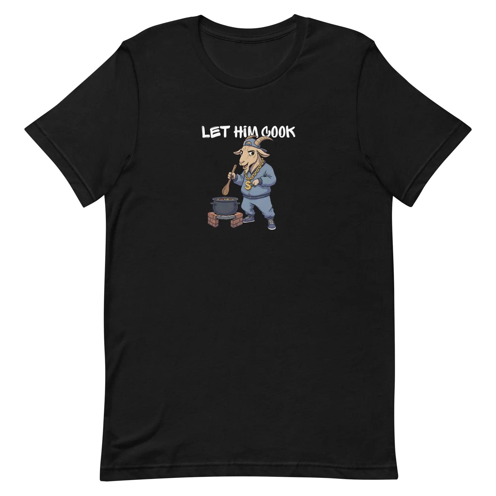 Let him cook: black t-shirt for music producers