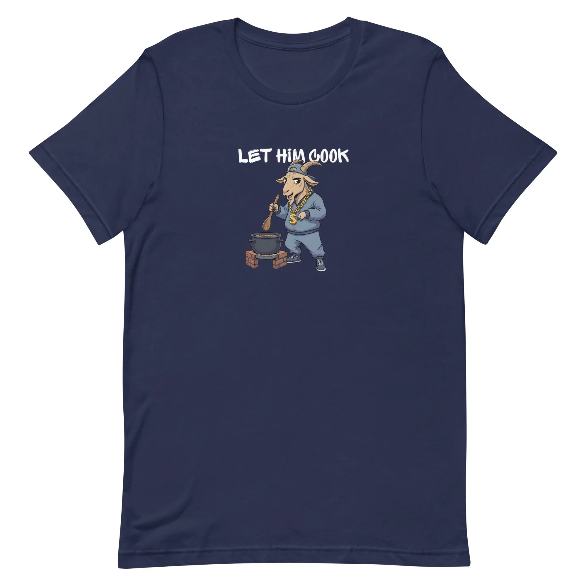 Let him cook: navy t-shirt for music producers