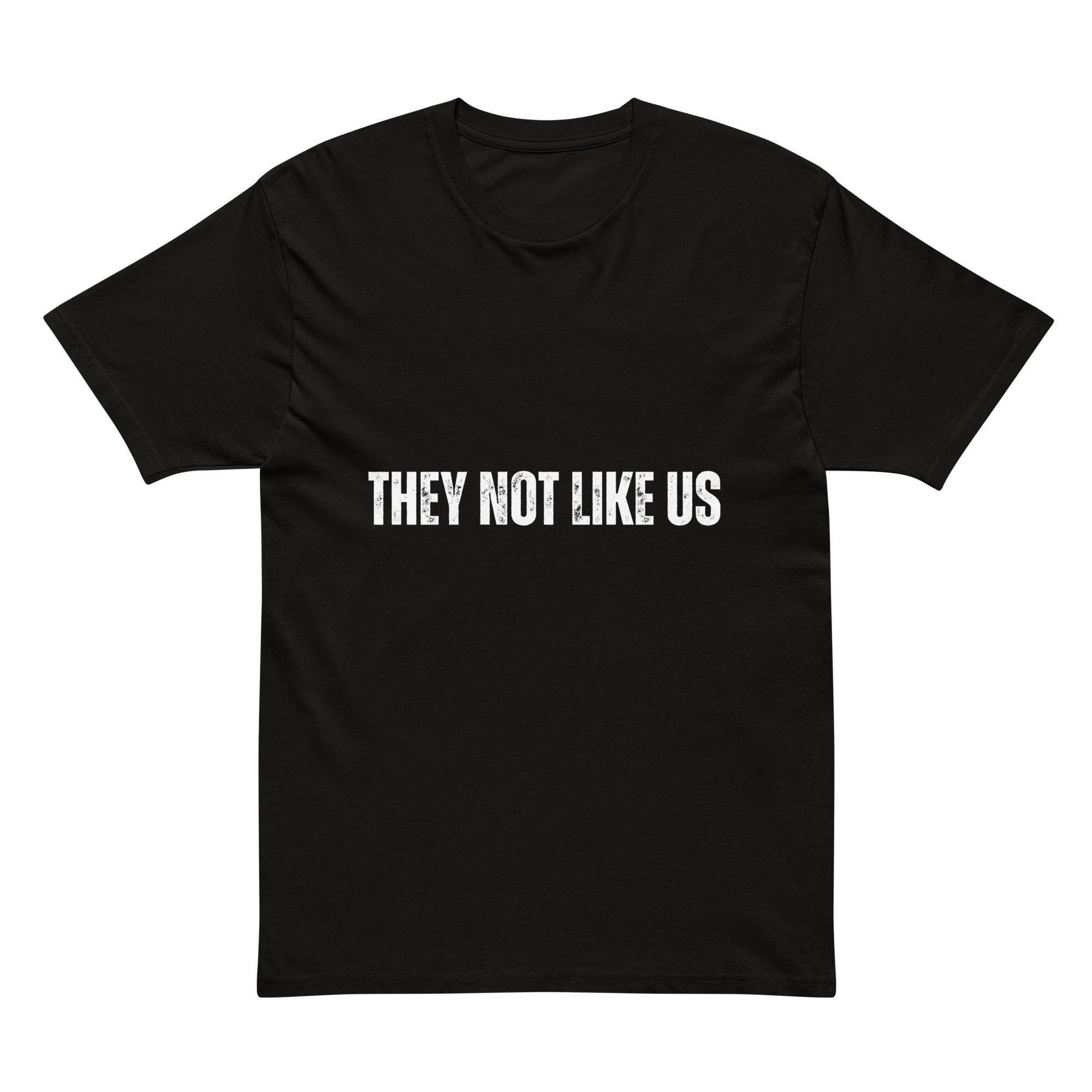 They not like us hip hop black tee