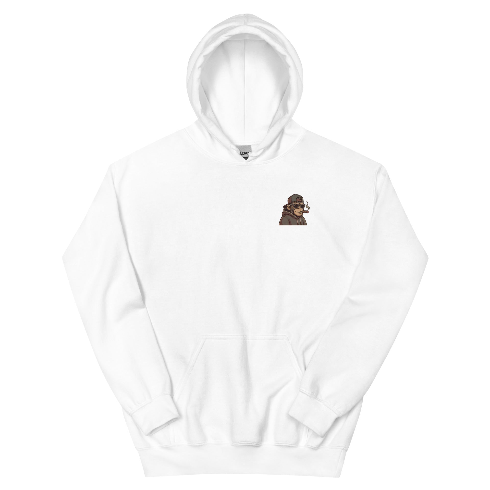 Hip Hop Head Hoodie in White