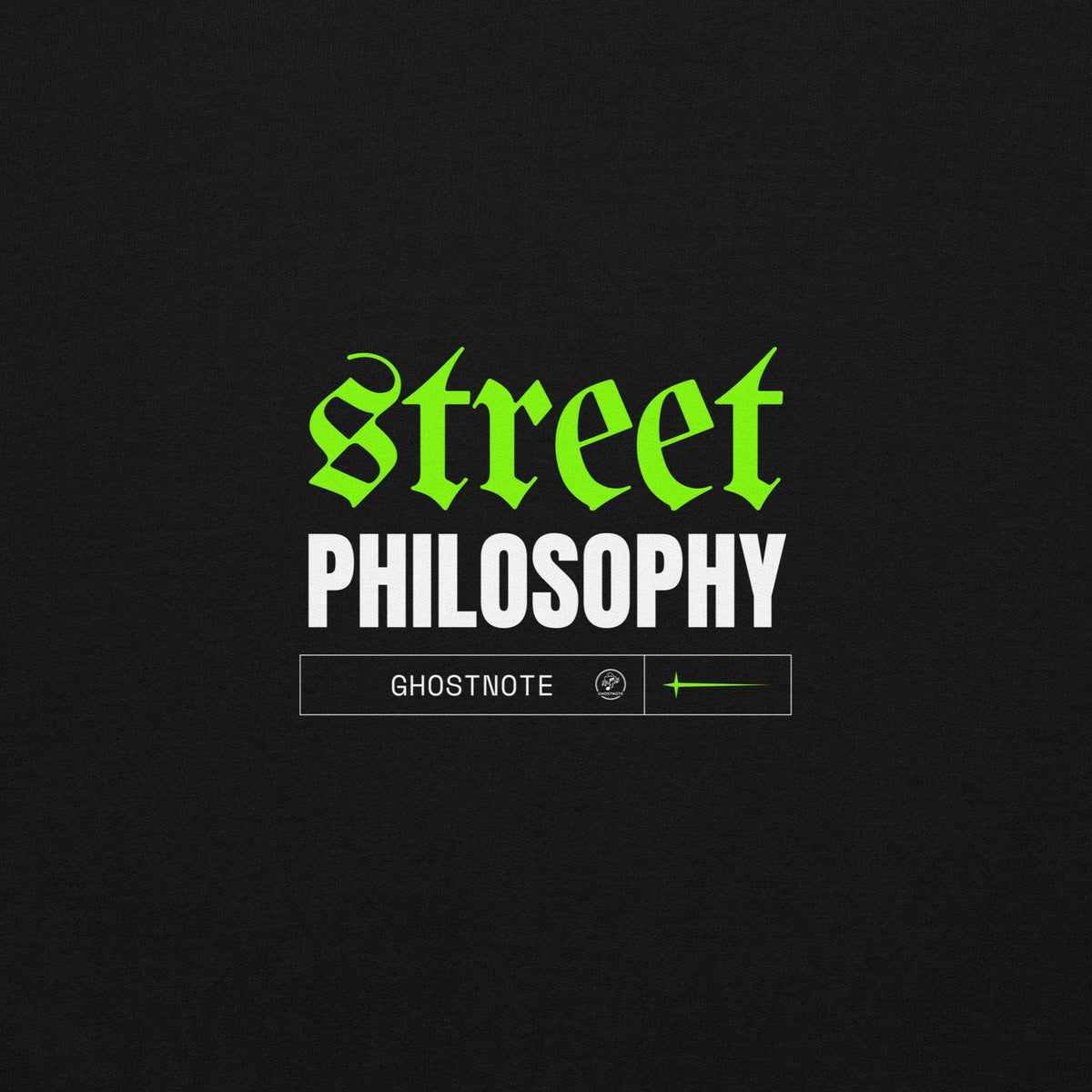 Street Philosophy print artwork, close-up