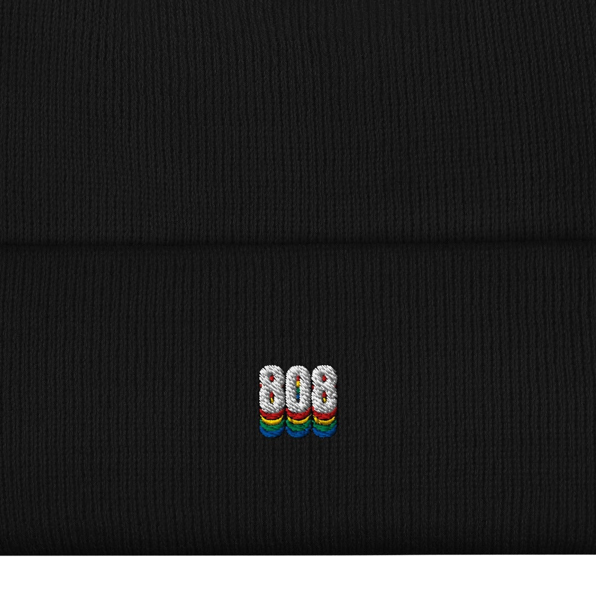 808 embroidery print detail