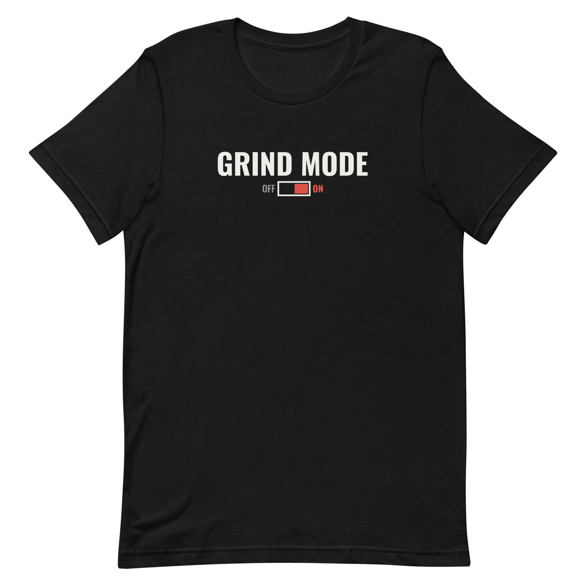 Grind Mode Tee in Black, flat front
