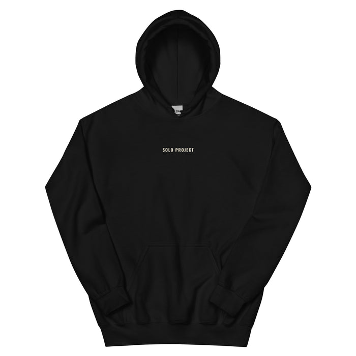 No Features hip hop hoodie in Black, flat front